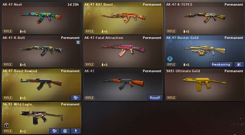 Game account sale CrossFire